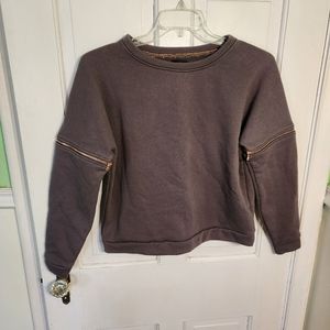 Lime & Vine Zippered Arm Sweater Size L